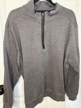 RAINFOREST Men's Gray Half-Zip Sweater